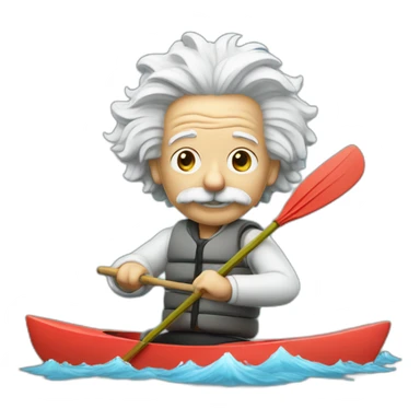 Einstein kayaking sticker
