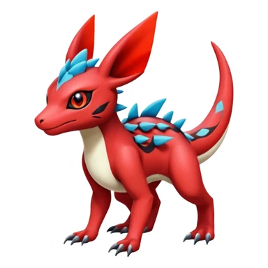  Cute Guilmon-Latias-Salandit-Umbreon-Fakémon-hybrid-creature (full body)  sticker