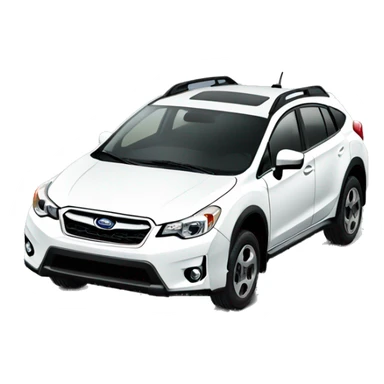 white Subaru XV  sticker