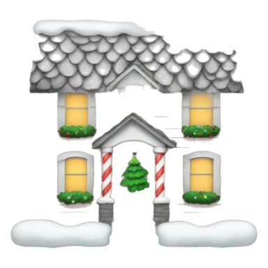 A Christmas house  sticker