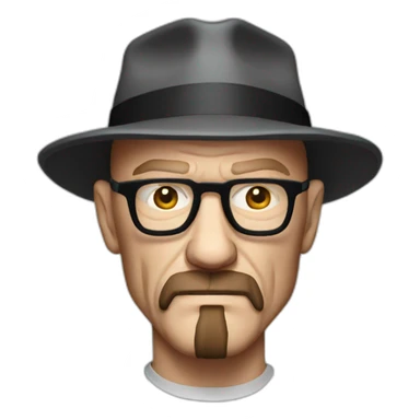 Heisenberg looking serious sticker