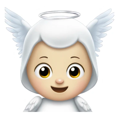 Baby penguin that is an angel sticker