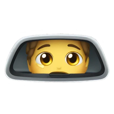 crying in the car mirror sticker