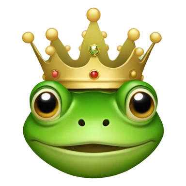 Frog with the crown  sticker