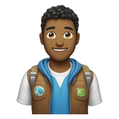 un chico jugando videojuegos  sticker