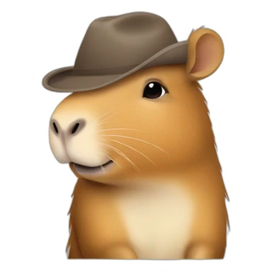 Petit capybara a cheval sticker