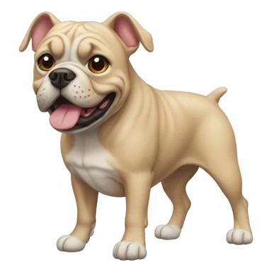 Buldogue correndo sticker