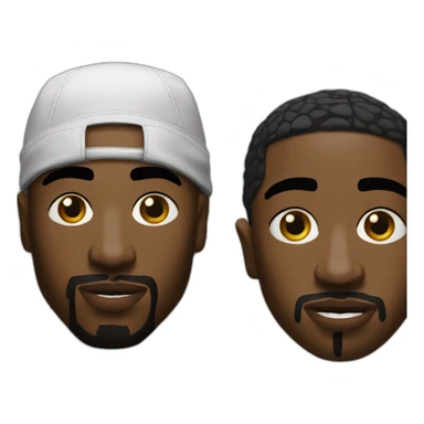 tupac et biggy sticker