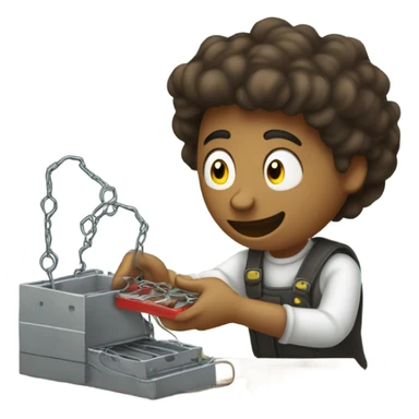 human placing mouse trap sticker