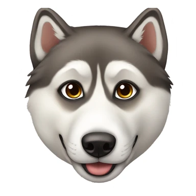 Husky siberiano amarillo y marrón  sticker