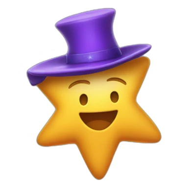 star out of a magic hat sticker