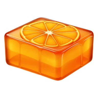 orange jello slice sticker