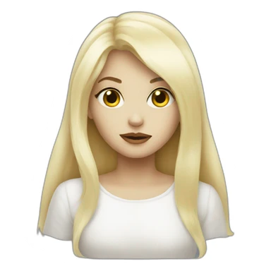A Blondie ghost girl sticker