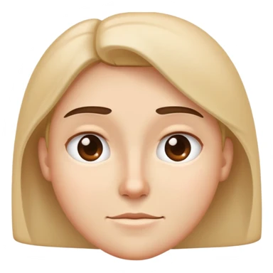 straight face with squinty eyes  sticker