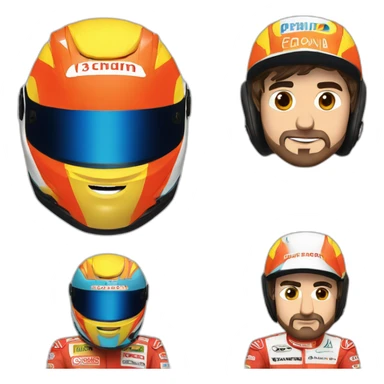 Casco Fernando Alonso sticker