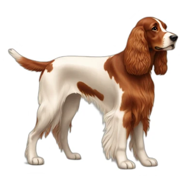 Dog irish setter full body sticker
