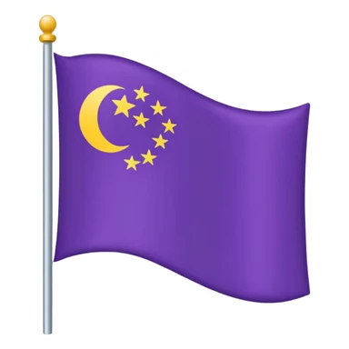 flag plain purple sticker