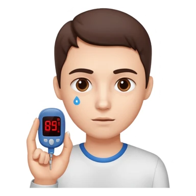 diabetes meter hand test finger blood sticker