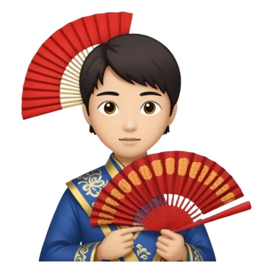 asia handholded fen sticker