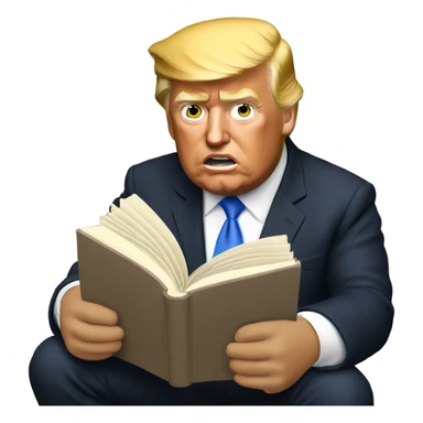 Donald trump read book sticker