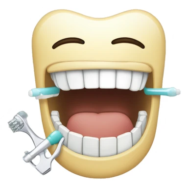 dentista quitando dientes sticker