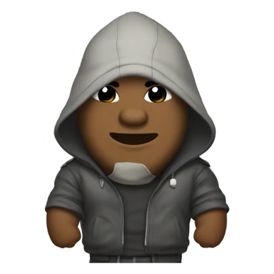 A Roadman sharks,front facing with badass clothes sticker