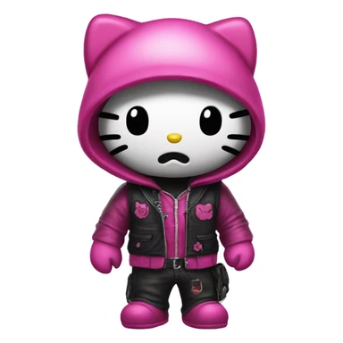 Hello kitty anarchy sticker