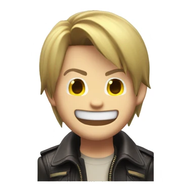 Leon Kennedy laughing  sticker