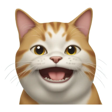cat with fish in mouth sticker