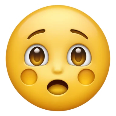 Shocked yellow emoji sticker