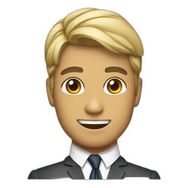 Persona con traje y corbata sticker