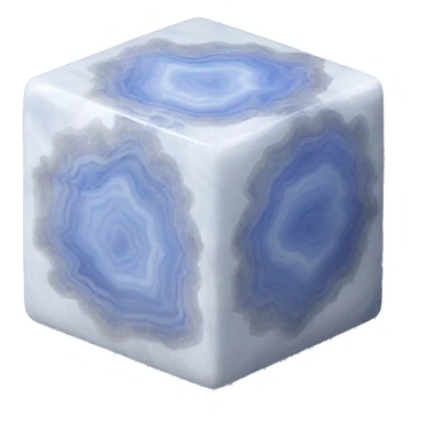 Blue lace agate cube sticker