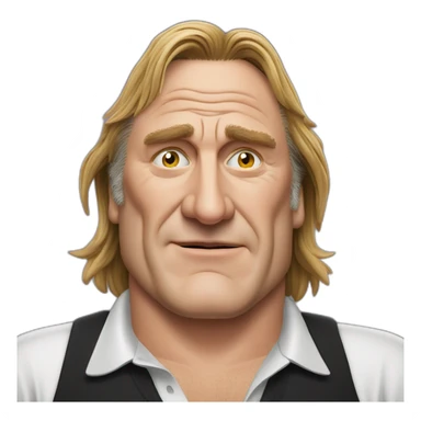 Gérard Depardieu drunk sticker