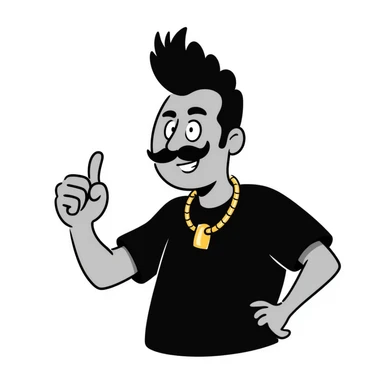 Mr. T giving a thumbs up sticker