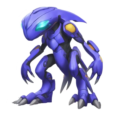  Cool Edgy Godly Futuristic Digimon-Fakemon-Genesect-Reptile full body sticker