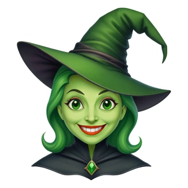 Wicked witch of the West smiling sticker