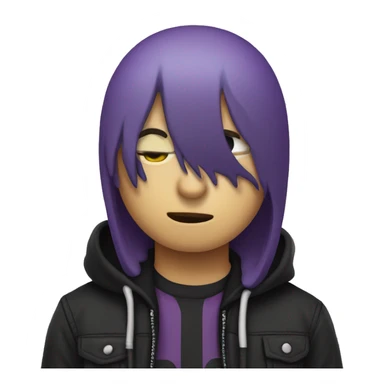 emo jellybean sticker