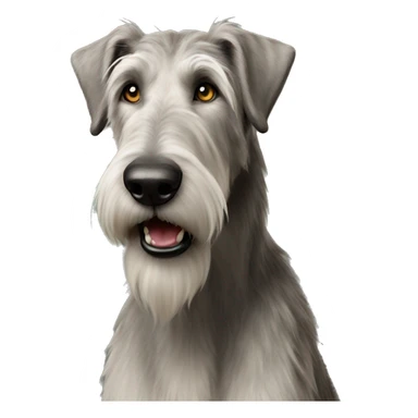  Irish wolfhound dog standing sticker