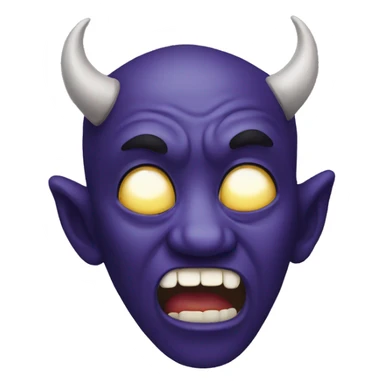 Demon with sobbing sticker