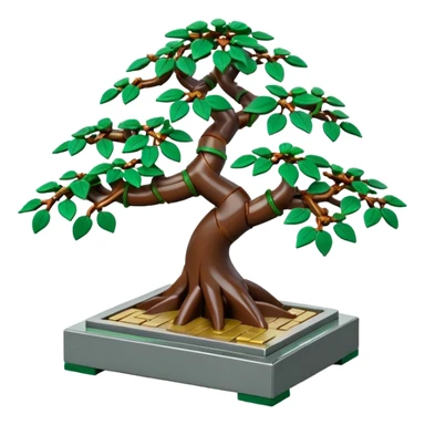 Old vine standing Lego bonsai titanium rack  sticker