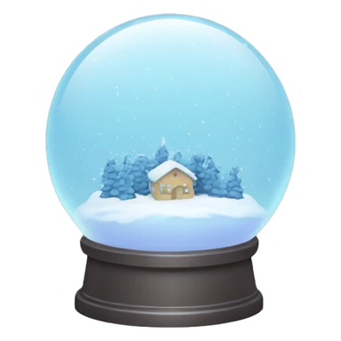 Pastel Blue Snow globe sticker