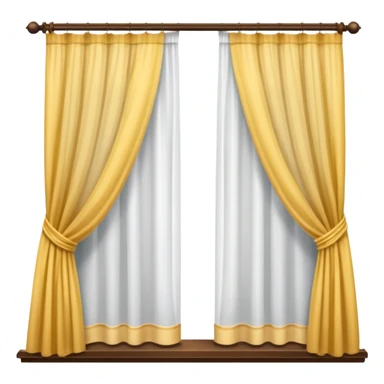 Window with  curtain, Apartment Windows. sticker