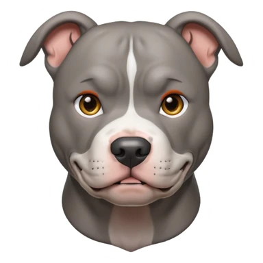 all gray pitbull sticker