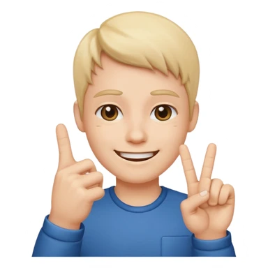 a smile with middle finger sticker