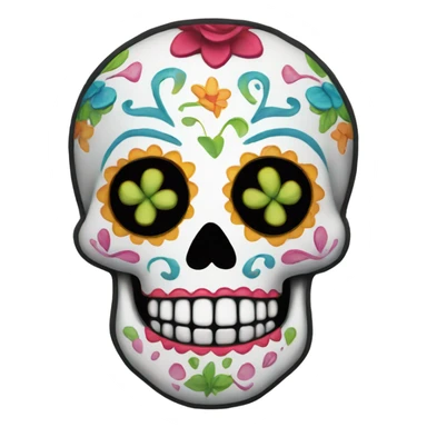 Sugar skull sticker