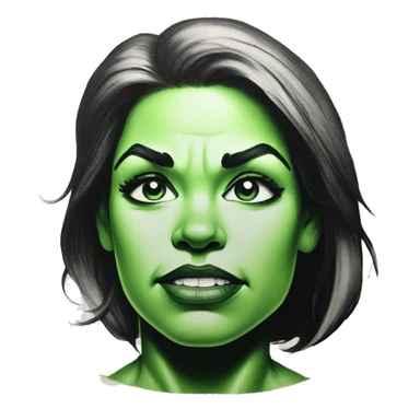 She Hulk in ink sticker