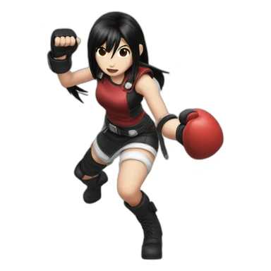 tifa lockheart punch sticker