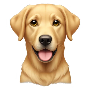 Golden retriever mixed lab sticker