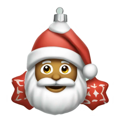 White Christmas decoration sticker