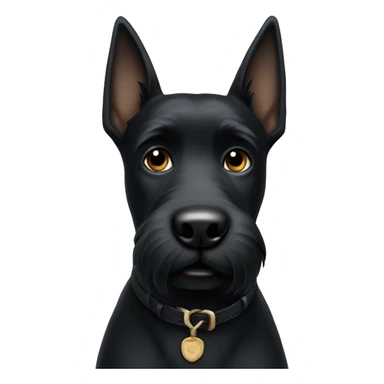 Black Scotty dog sticker